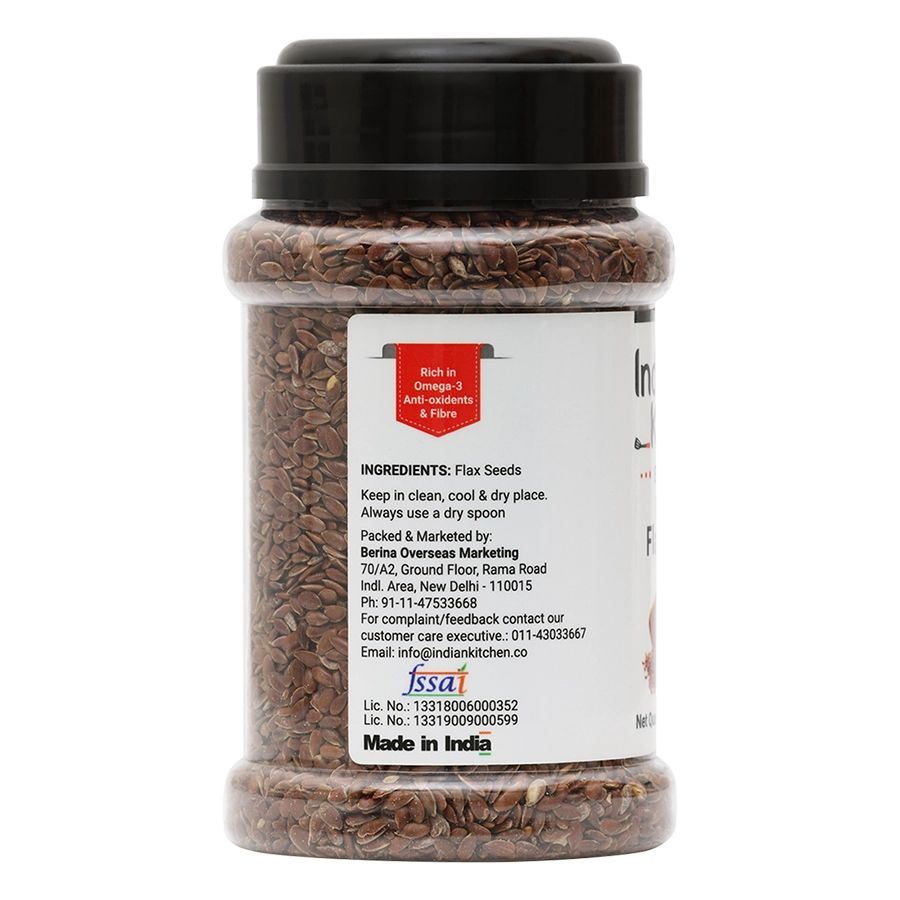 Indian Kitchen Roasted Flax Seeds 200g - Indian Kitchen